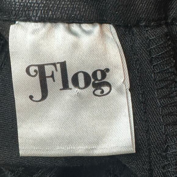 Flog Bevy Flog Shely Black Snake Drawstring Waist Pull on Pants sz 28 EUC - Picture 9 of 10